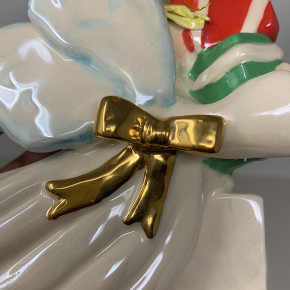 Let’s go shopping ANGEL with gifts Christmas tree ornament decoration used - Picture 14 of 17